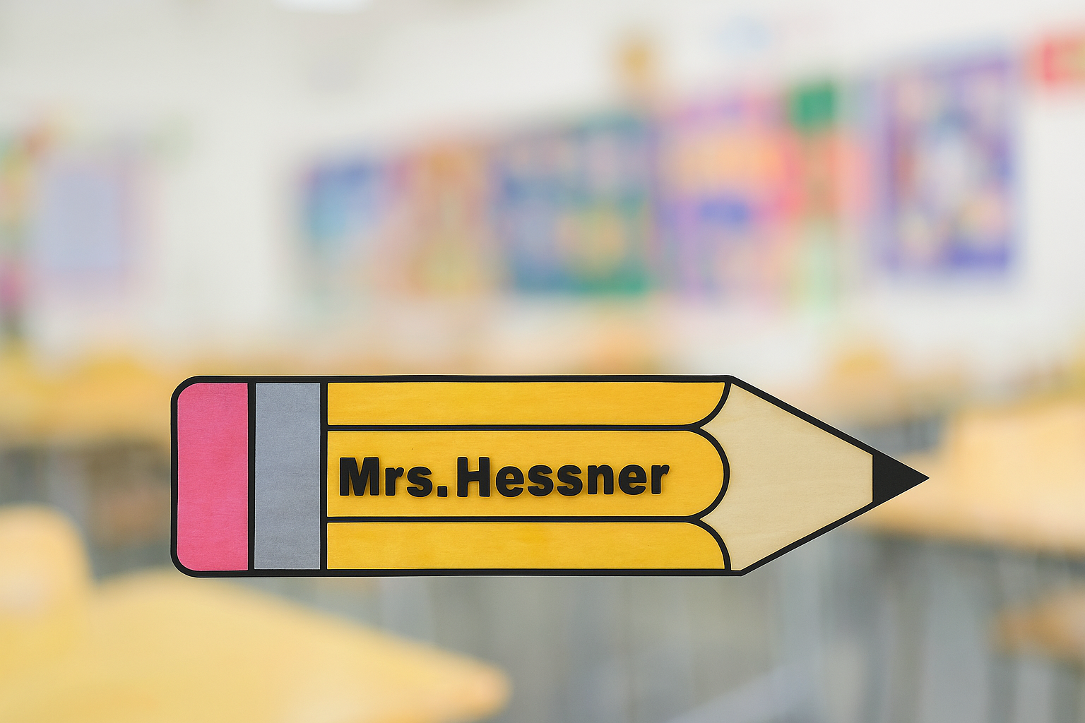 Pencil Teacher Plaque