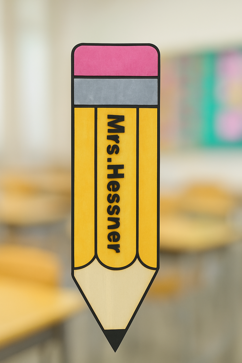 Pencil Teacher Plaque