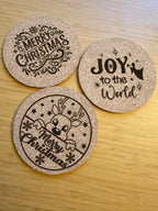 Christmas Themed Engraved Coasters