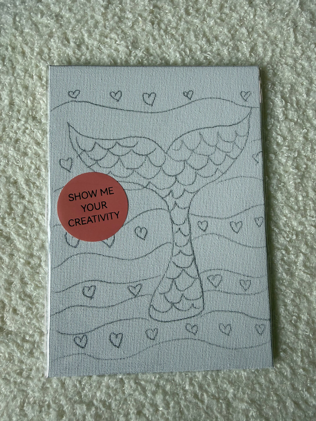 Mermaid Tail 5x7 Kids Canvas Art Kit