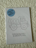 Dump Truck 5x7 Kids Canvas Art Kit
