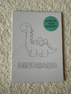 Dinosaur 5x7 Kids Canvas Art Kit