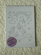 Unicorn 5x7 Kids Canvas Art Kit
