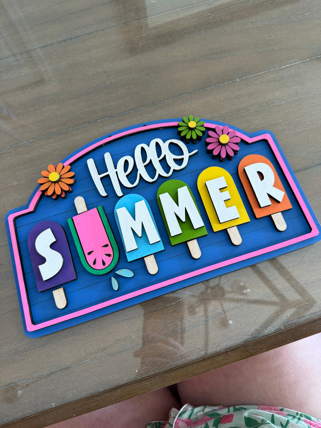 HELLO SUMMER POPSICLE DOOR HANGER KIT