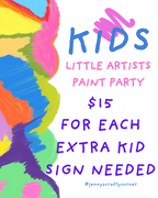 Little Artists Paint Party Fee