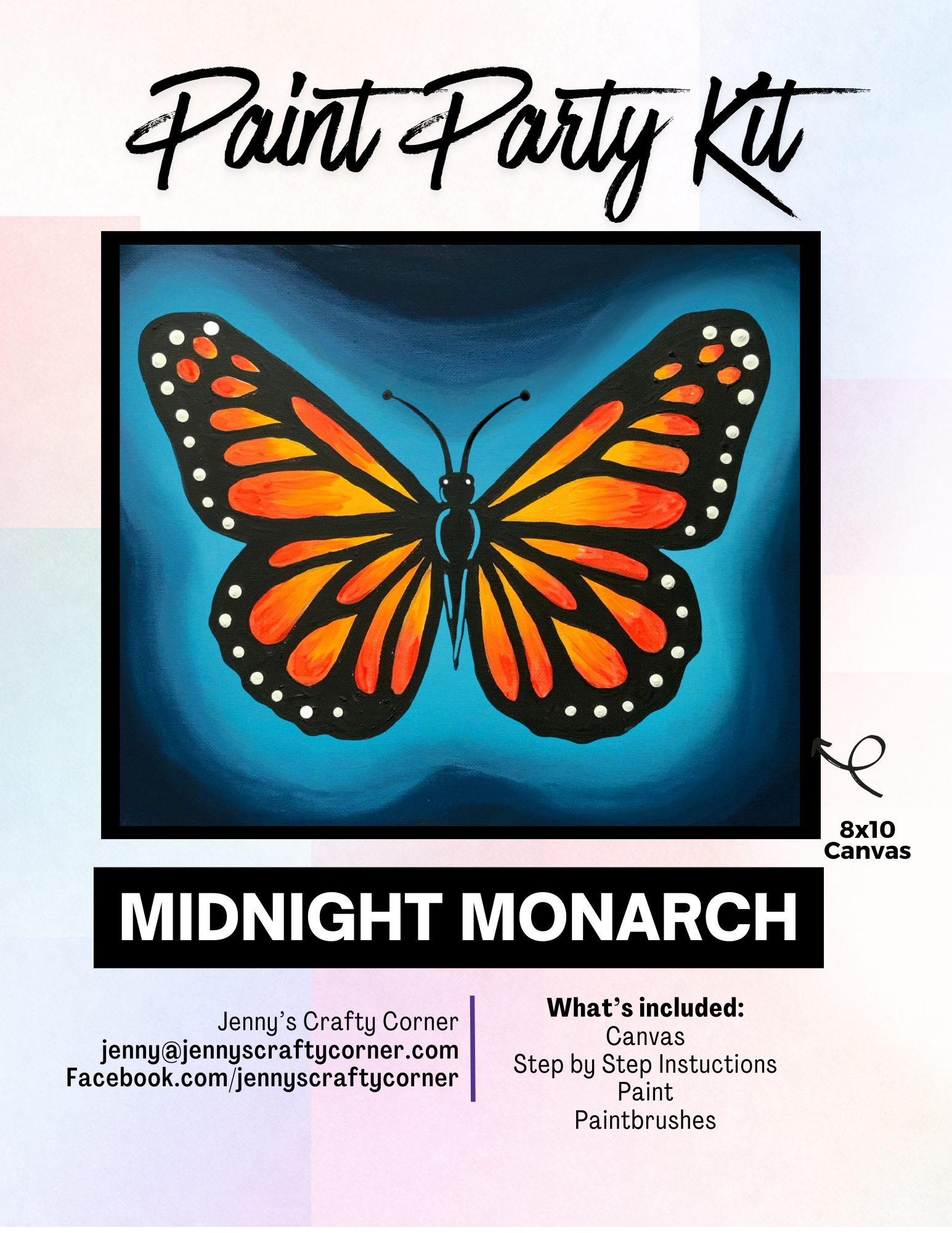 Midnight Monarch Art Kit