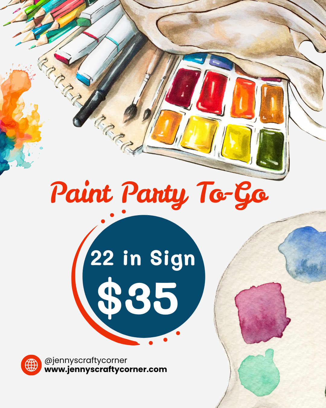 Guest Fee For Paint Party To-Go