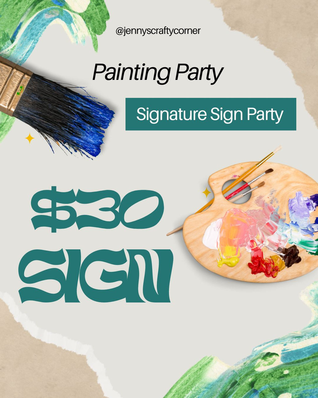 Guest Fee For Signature Sign Party