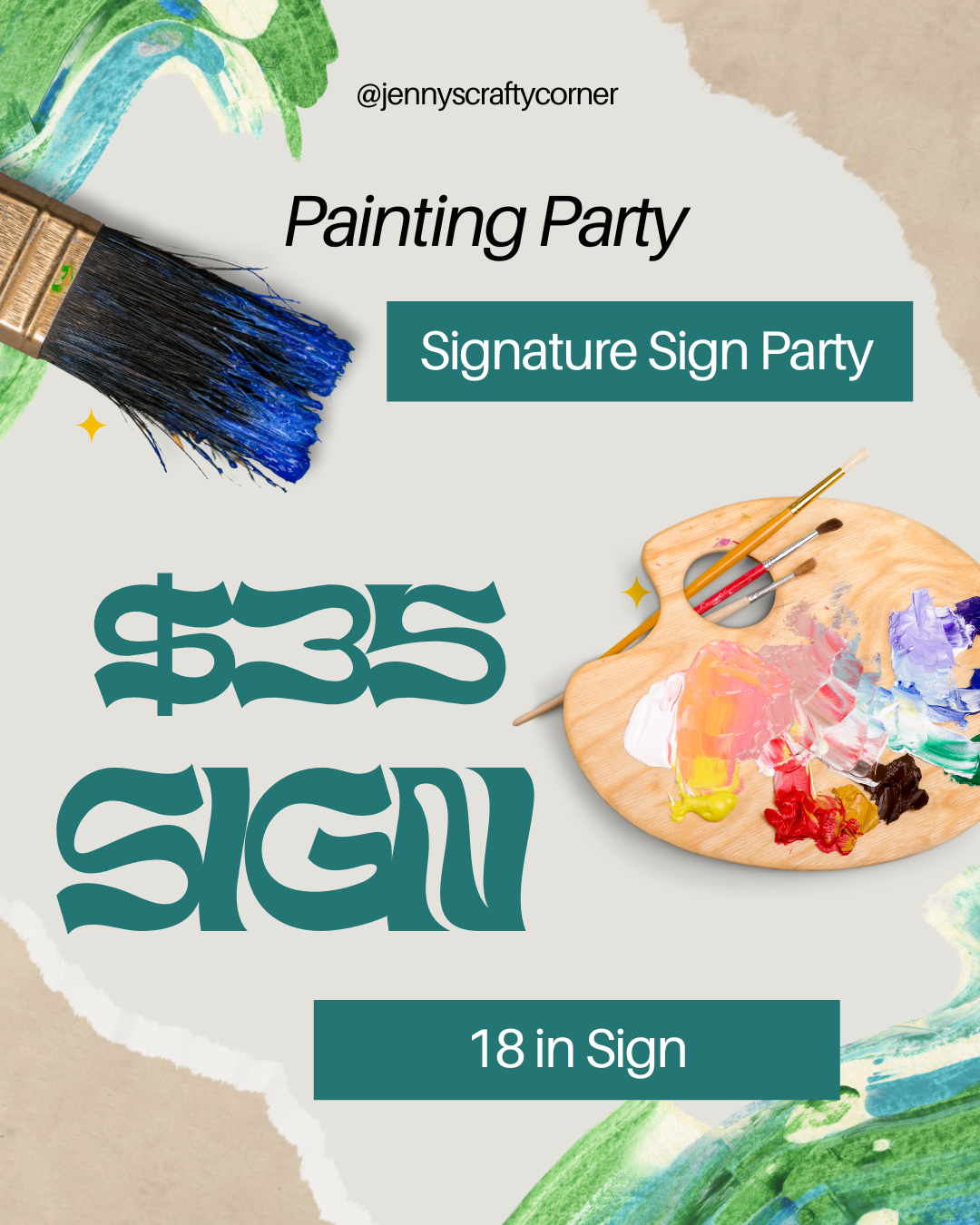 Guest Fee For Signature Sign Party