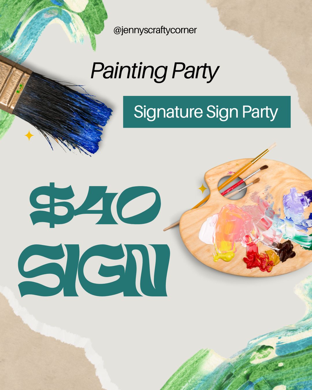 Guest Fee For Signature Sign Party