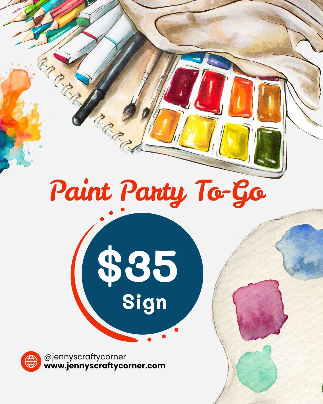 Guest Fee For Paint Party To-Go