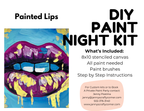 Painted Lips Canvas Art Kit