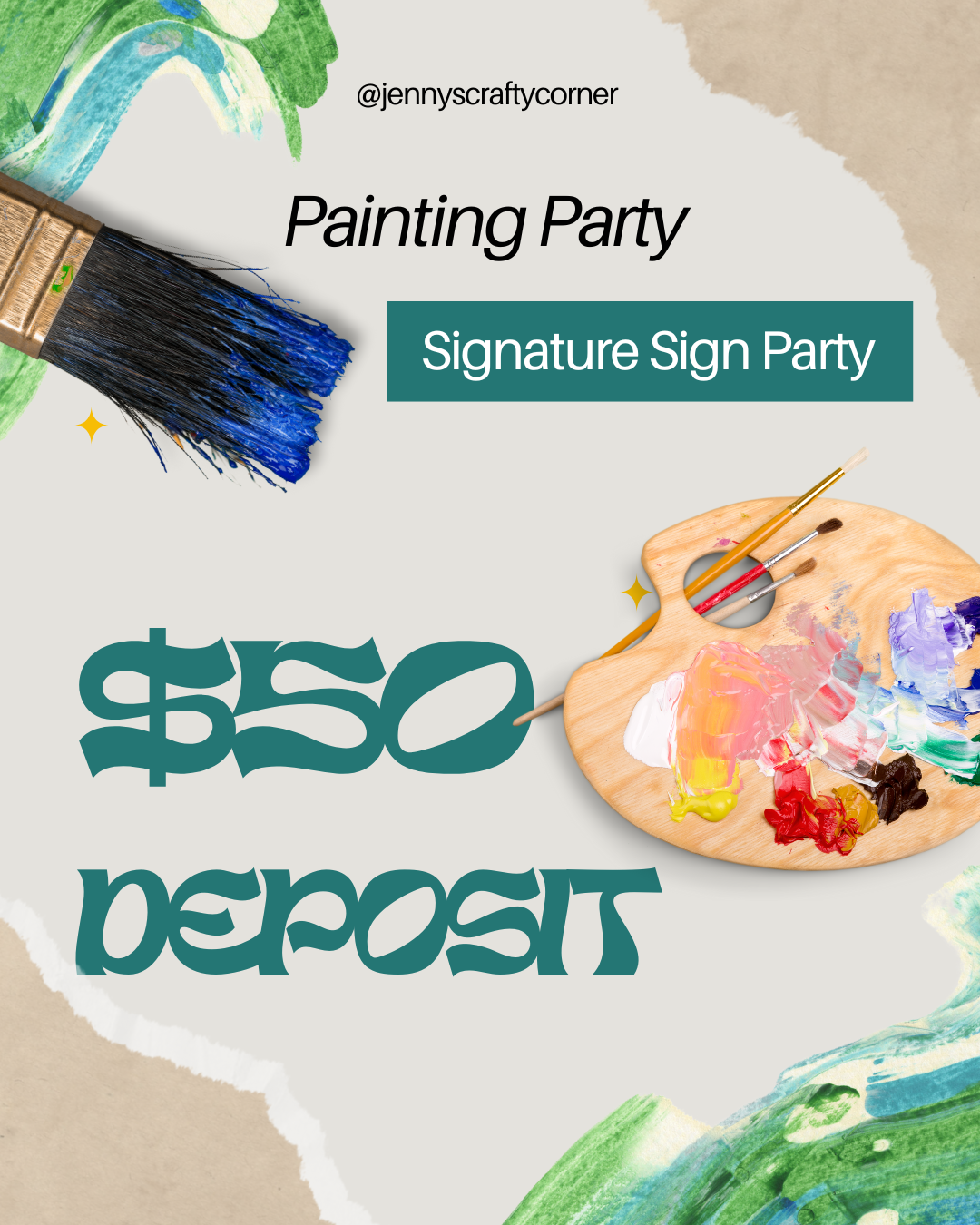 Deposit For Signature Sign Party