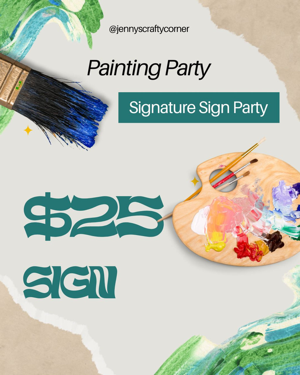 Guest Fee For Signature Sign Party