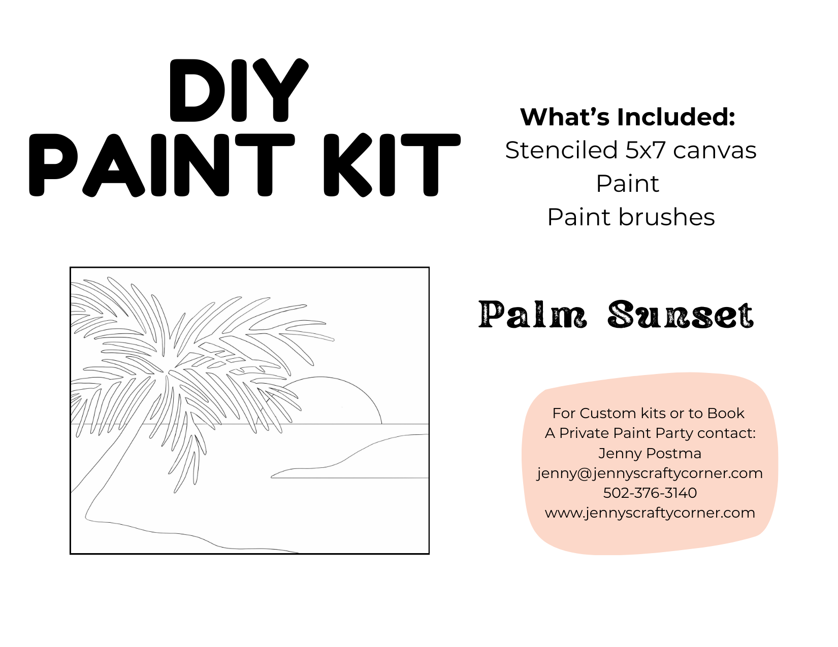 5x7 Canvas Board Art Kit