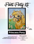 Princess Pony Canvas Art Kit