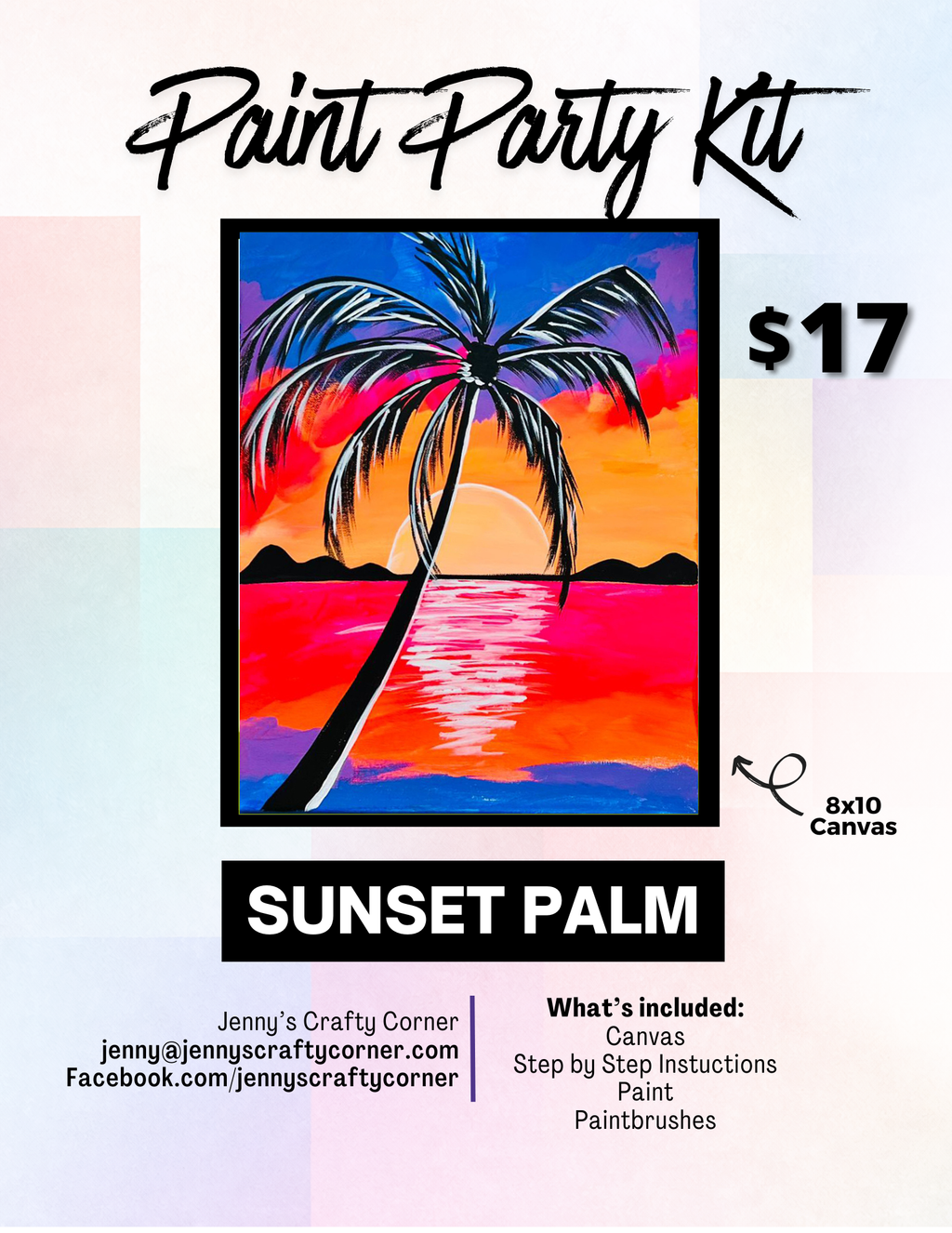 Sunset Palm
