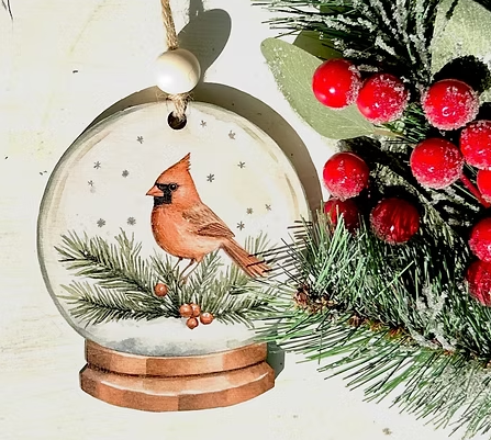 Snowglobe Themed Christmas Ornaments