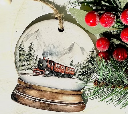 Snowglobe Themed Christmas Ornaments