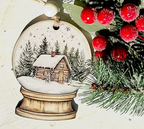 Snowglobe Themed Christmas Ornaments