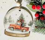 Snowglobe Themed Christmas Ornaments
