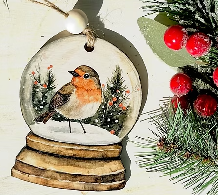 Snowglobe Themed Christmas Ornaments