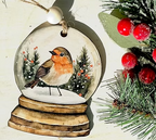 Snowglobe Themed Christmas Ornaments