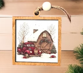 Printed Christmas Ornaments
