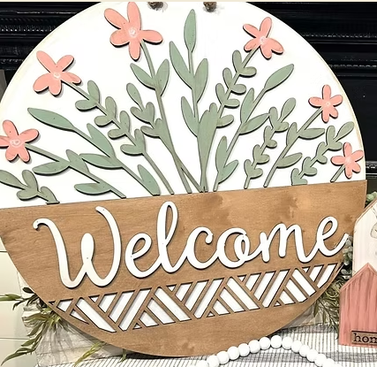 WELCOME AZTEC FLORAL