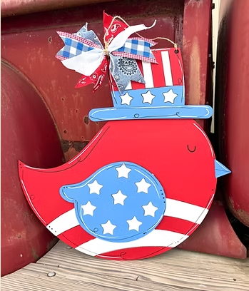 PATRIOTIC BIRD DOOR HANGER KIT LARGE