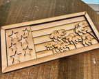 American Flag Daisy Wooden Mini Project