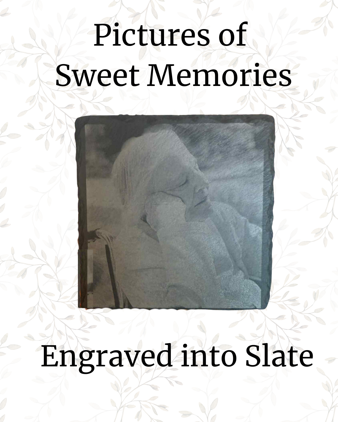 Custom Laser Engraved Slate Coasters