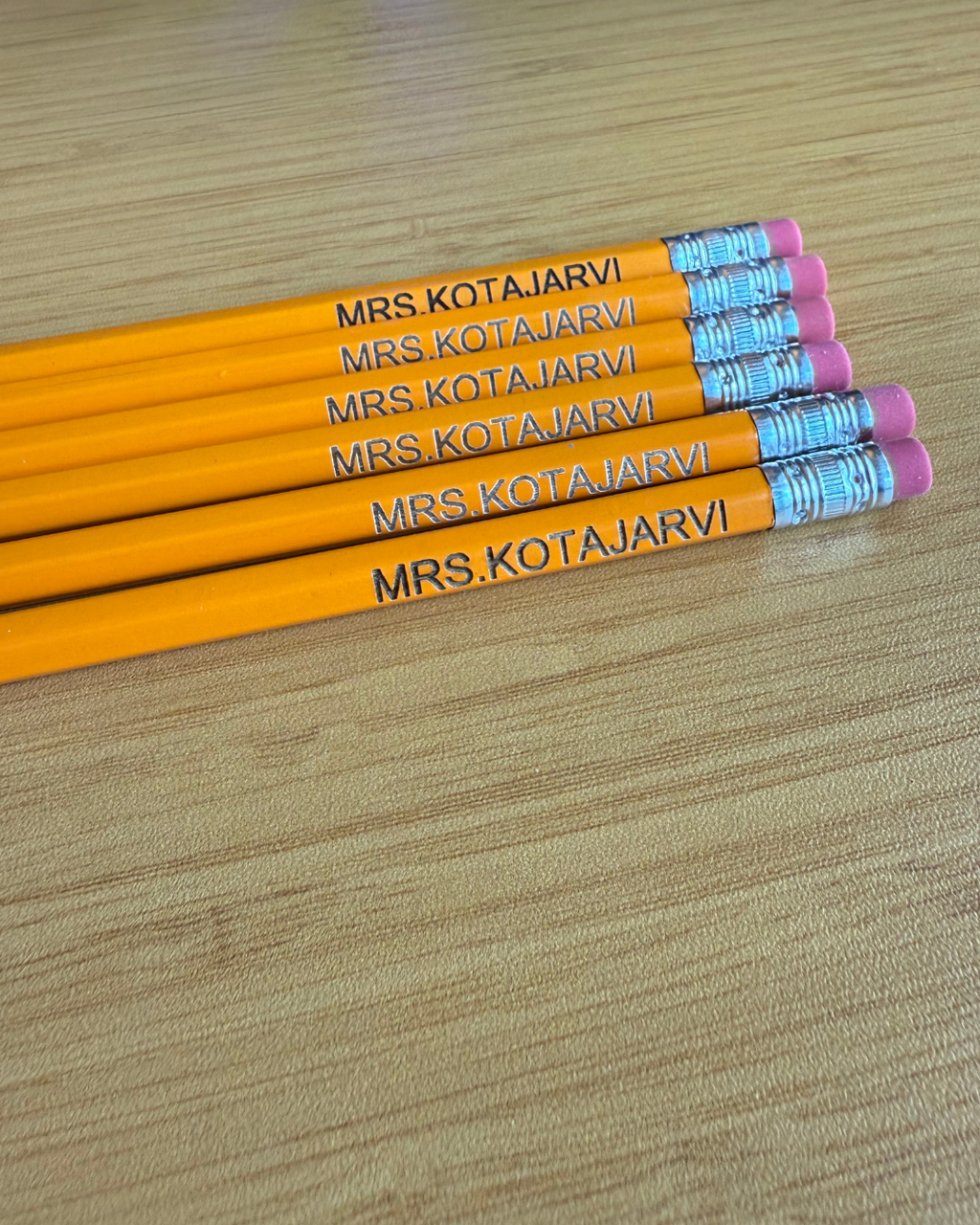 Teacher Name Pencils