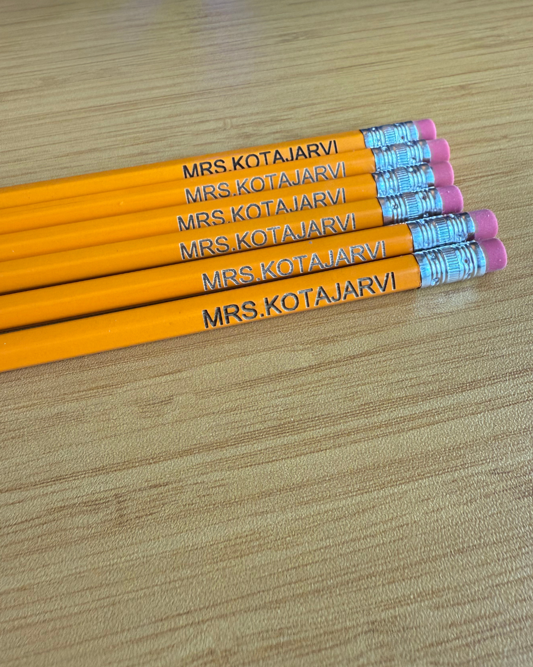 Teacher Name Pencils