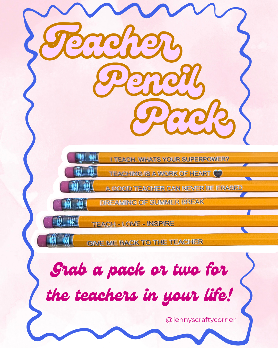 Custom Engraved #2 Pencils