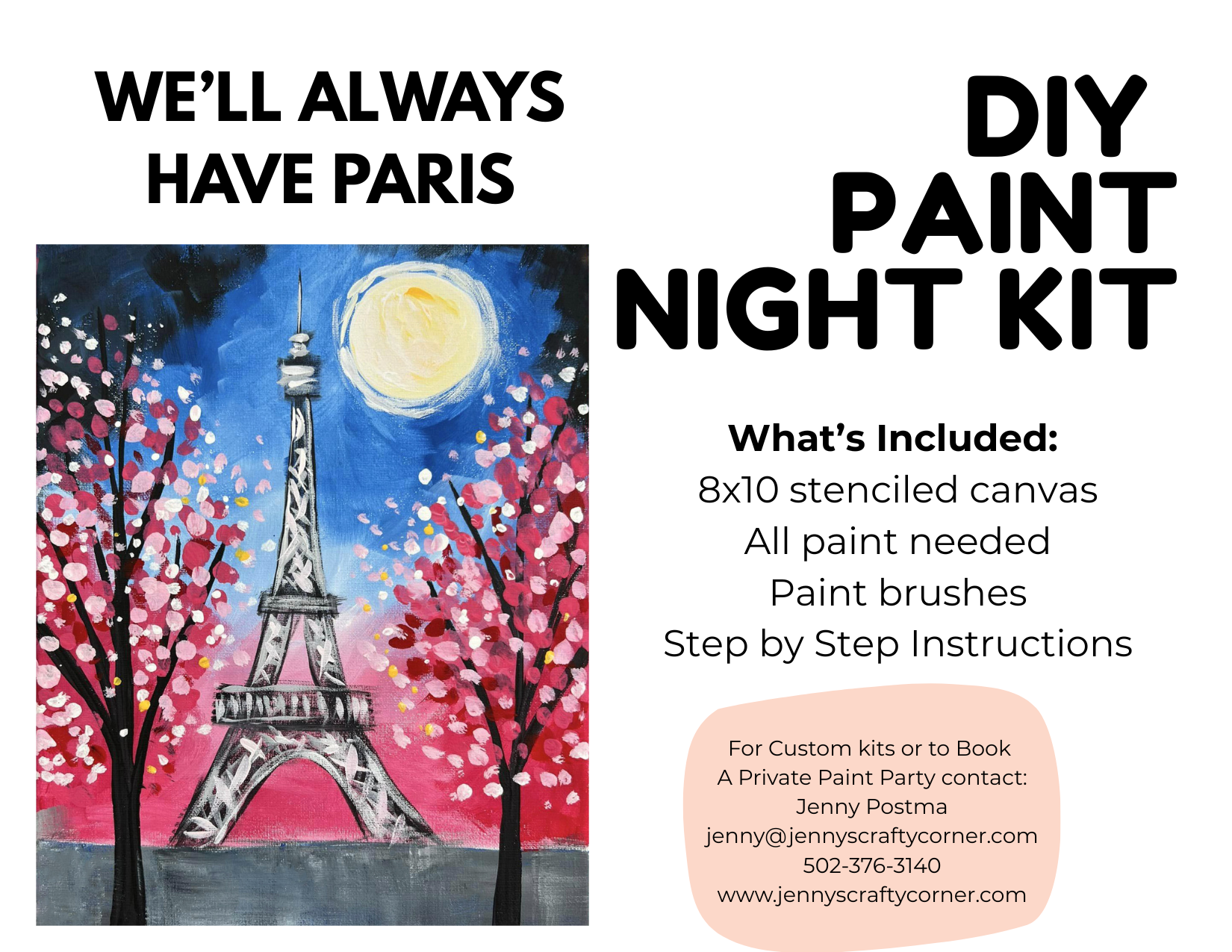 We'll Always Have Paris Canvas Art Kit