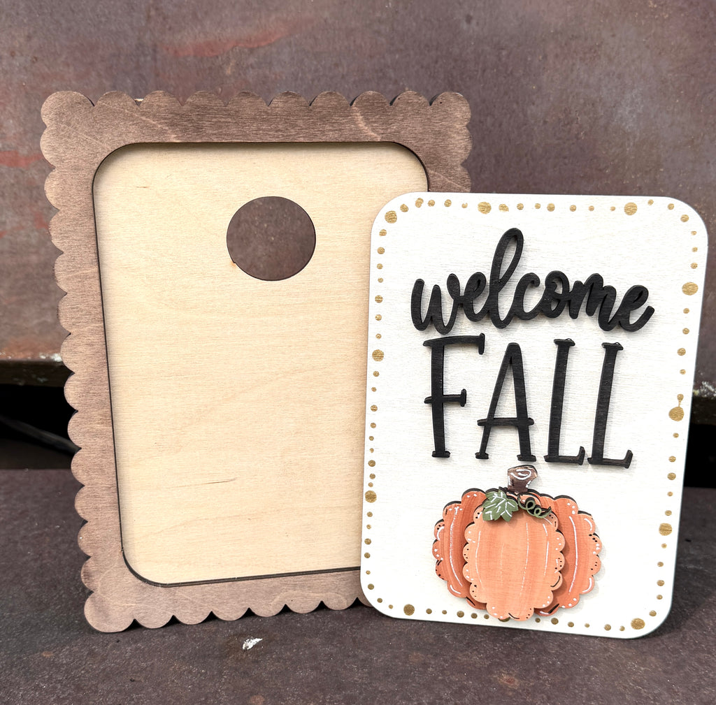 Welcome Fall Interchangeable Sign