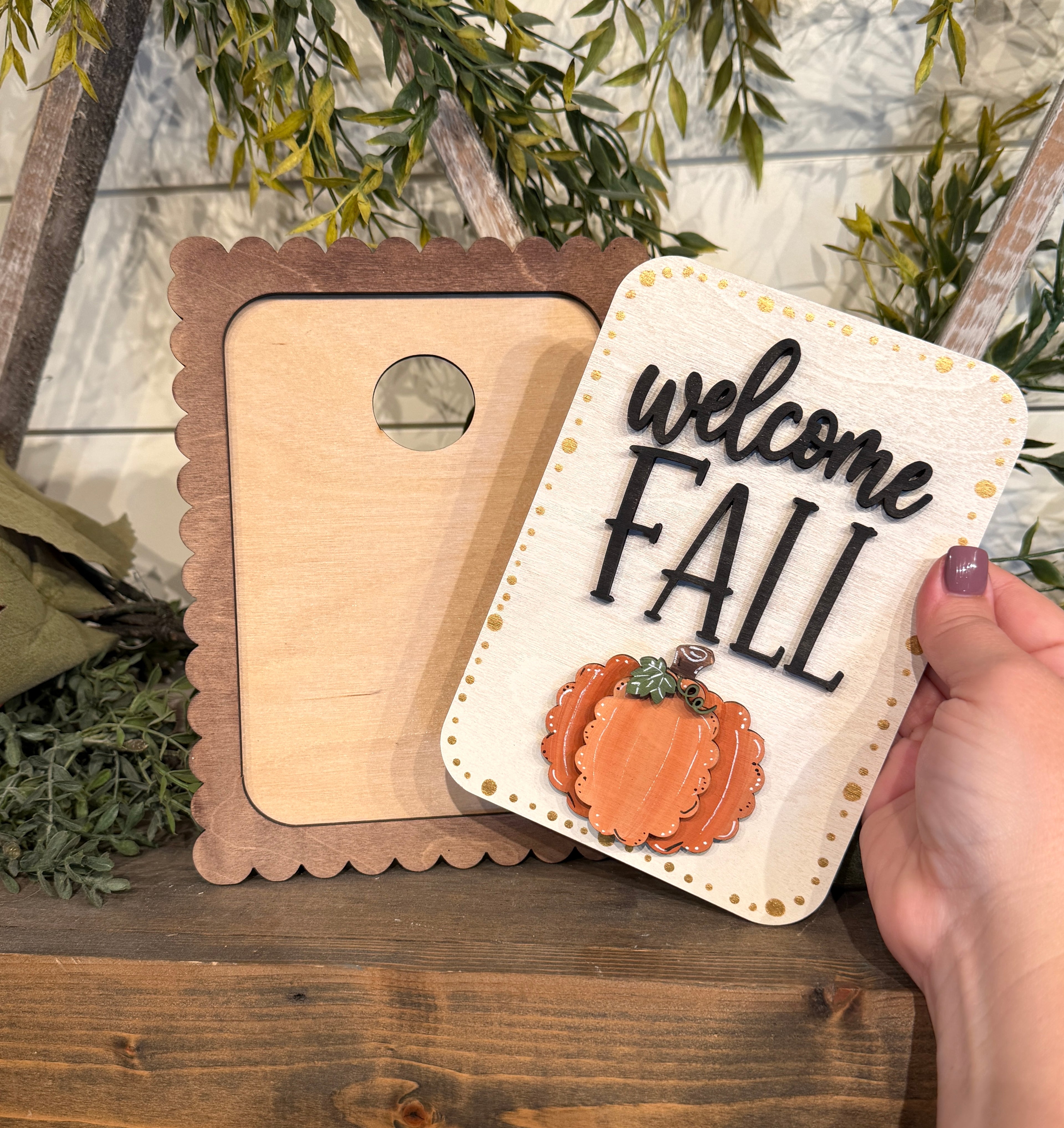 Welcome Fall Interchangeable Sign