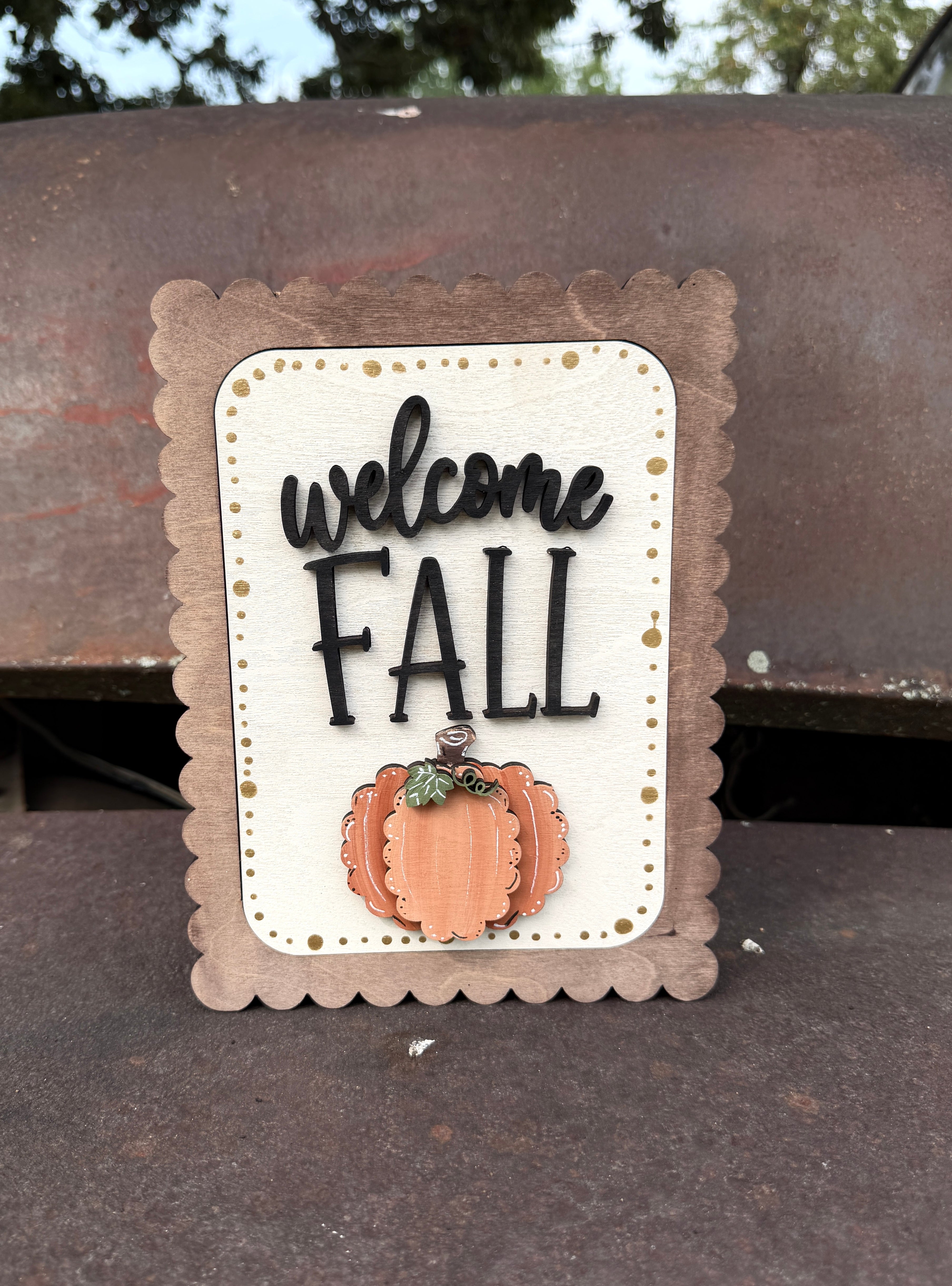 Welcome Fall Interchangeable Sign