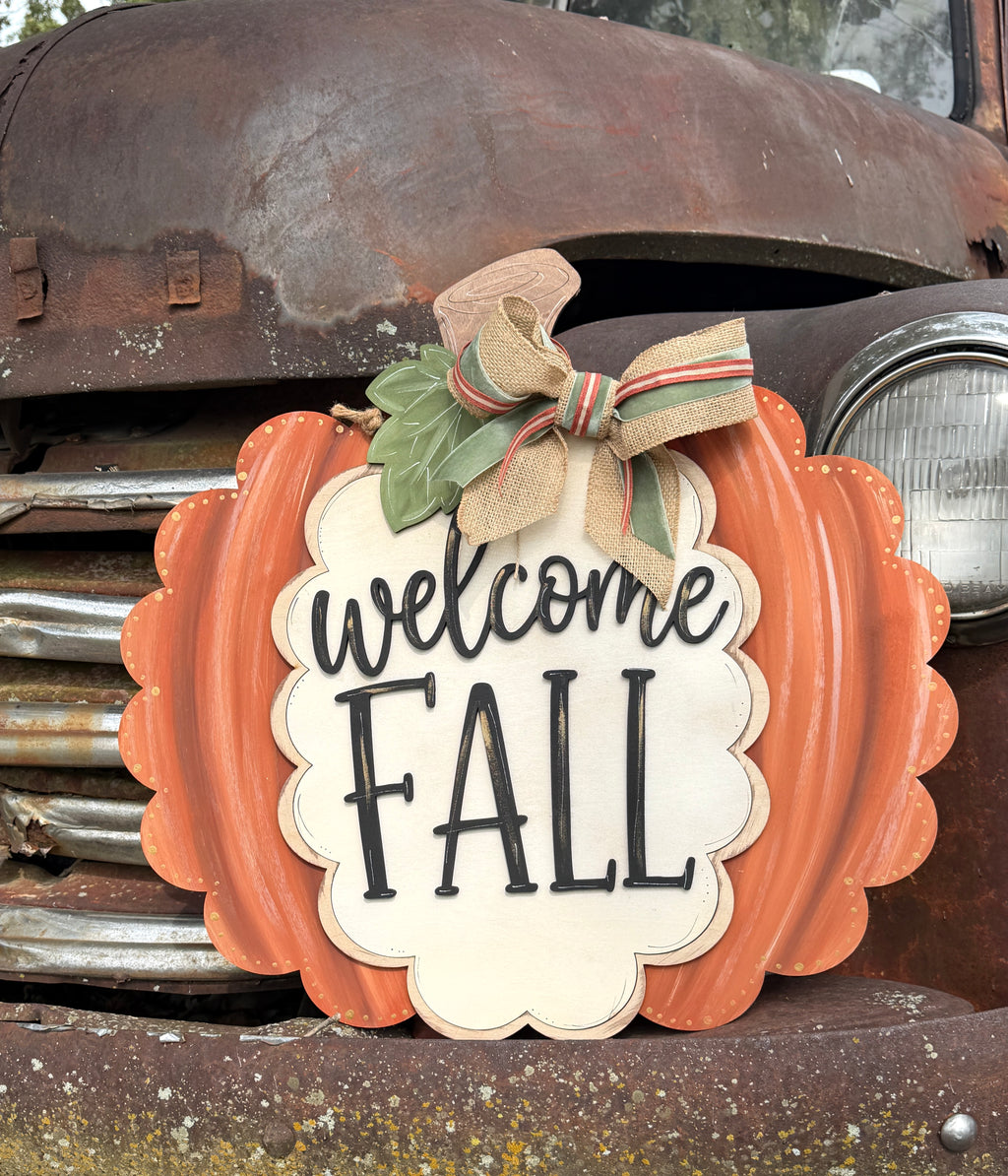 Welcome Fall Door Hanger Kit