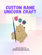Custom Name Unicorn Craft