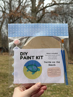 Turtle Wood Canvas Art Kit
