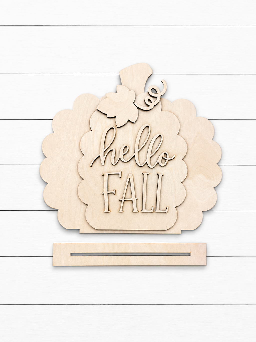 Hello Fall Pumpkin Shelf Sitter DIY Kit