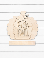 Hello Fall Pumpkin Shelf Sitter DIY Kit