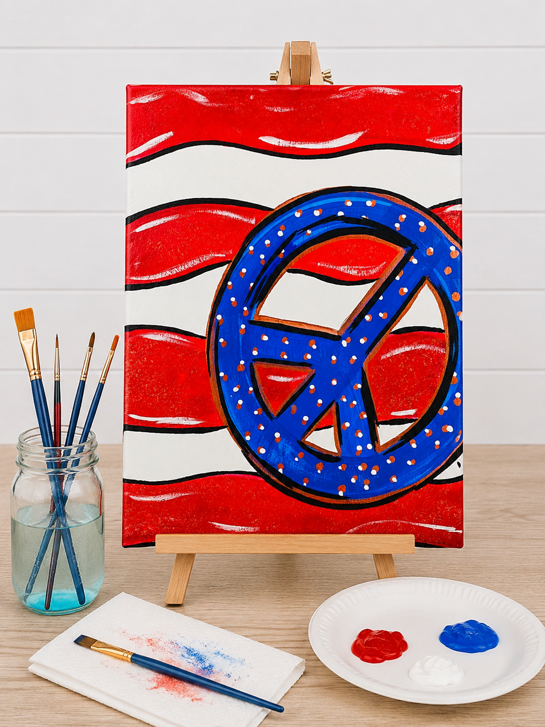 American Peace Canvas Art Kit