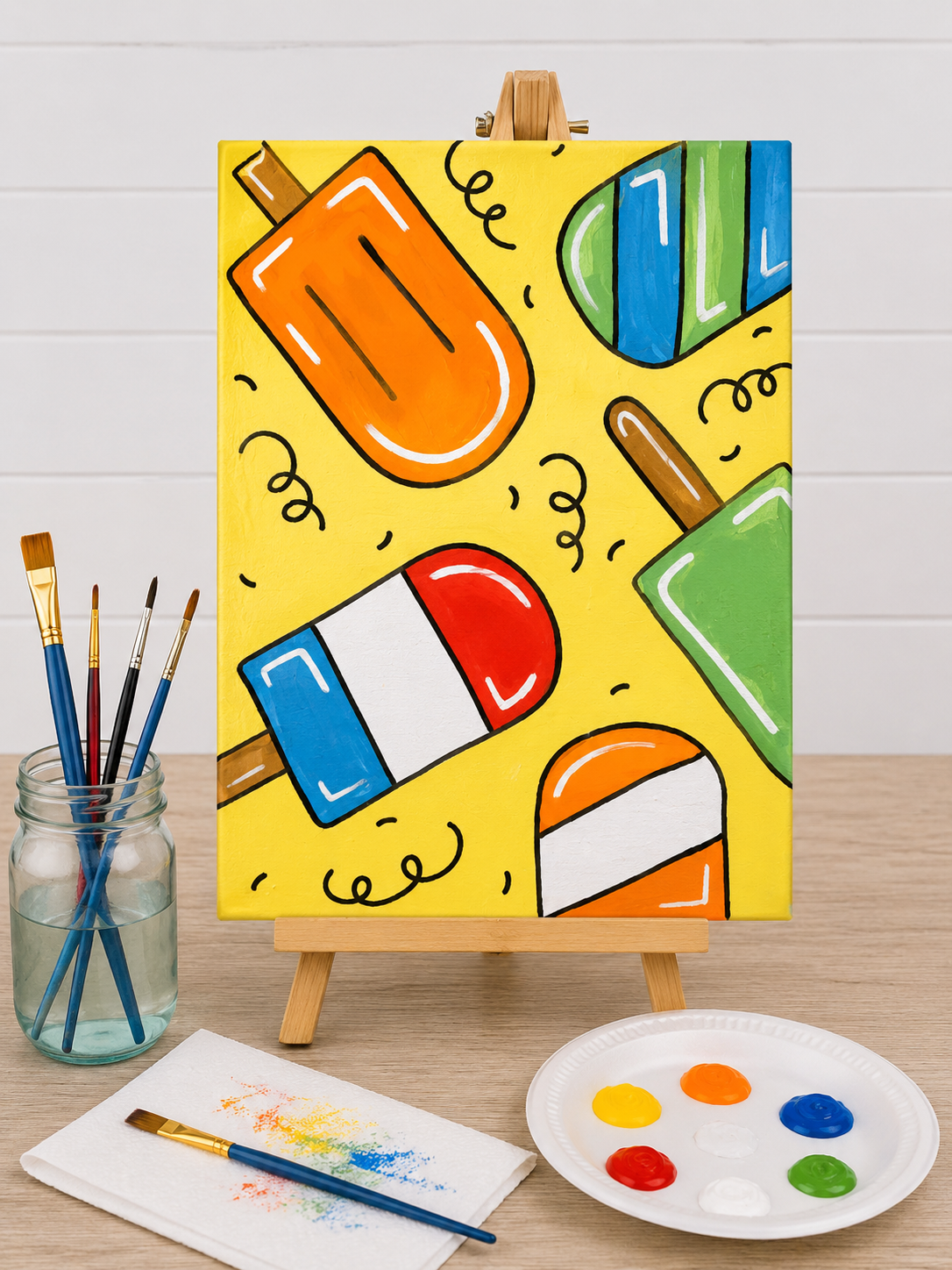 Popsicle Canvas Art Kit