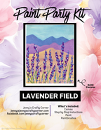 Lavender Fields Canvas Art Kit
