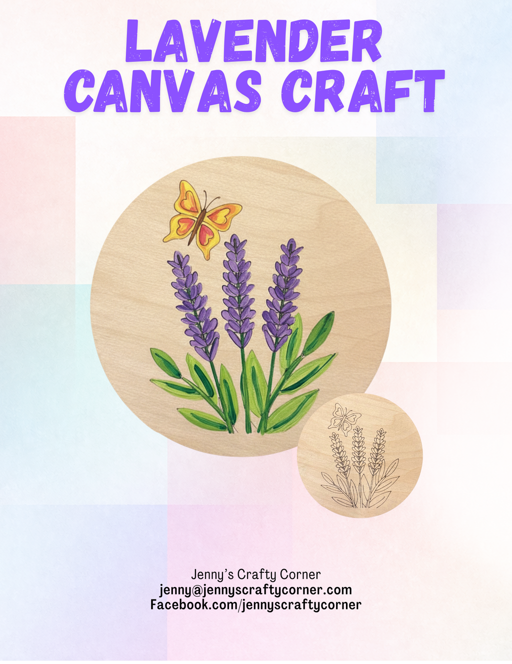 Lavender Canvas Art Kit