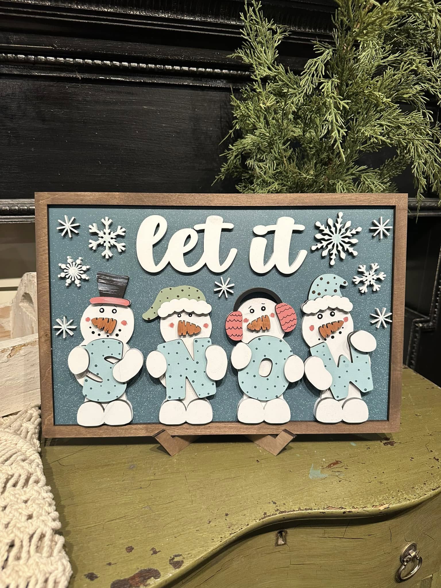 Let it Snow Sign Kit