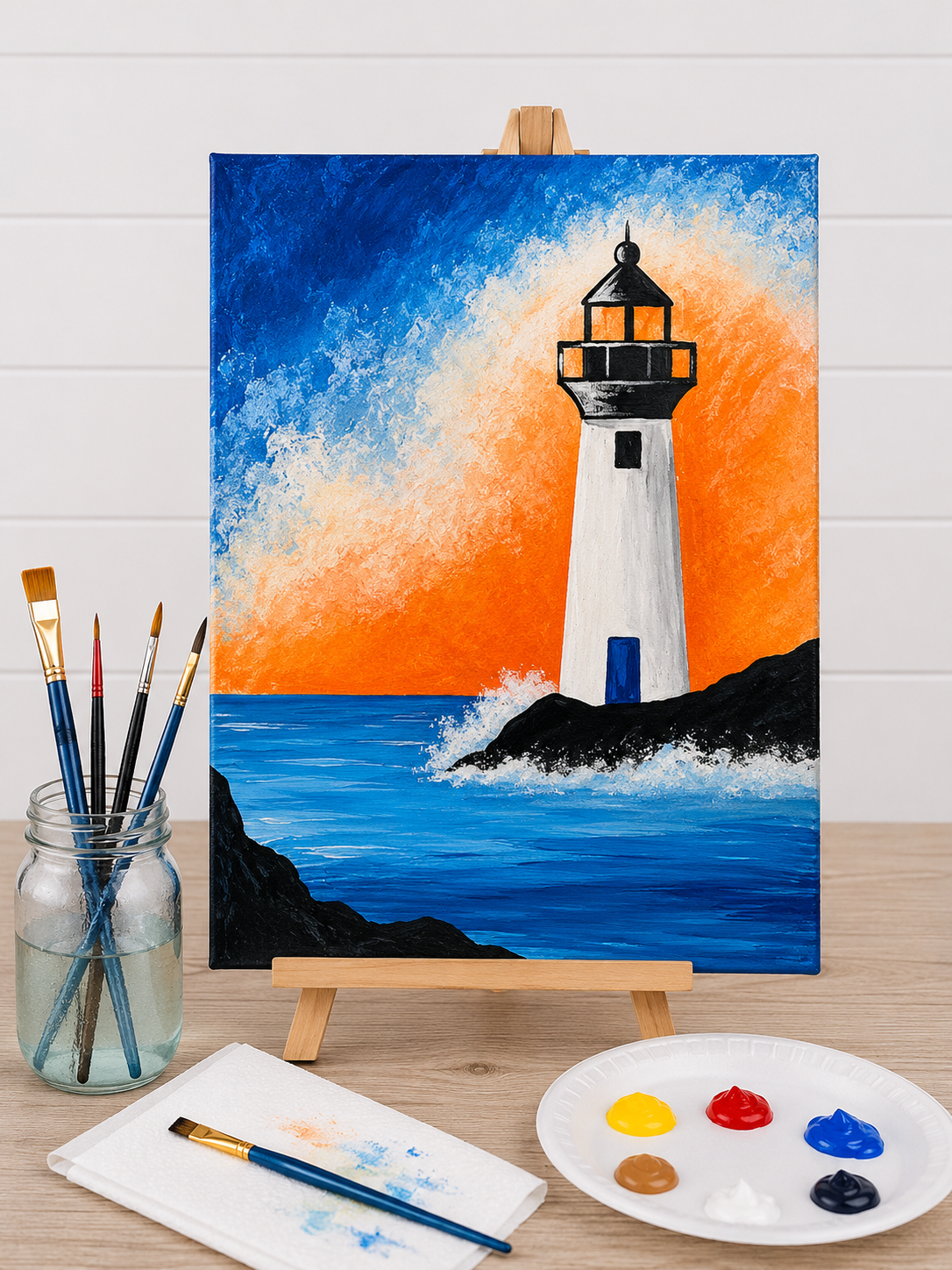 Lighthouse Canvas Art Kit